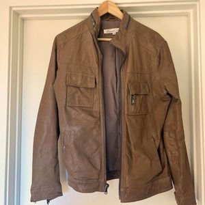 Kenneth Cole leather jacket. Size: Small. Never worn. Brand new condition.